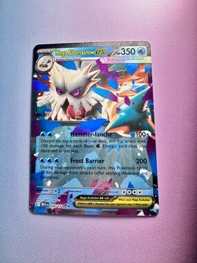 mega abomasnow ex - 036/132 (holo double rare) — pokemon: mega evolutions - base